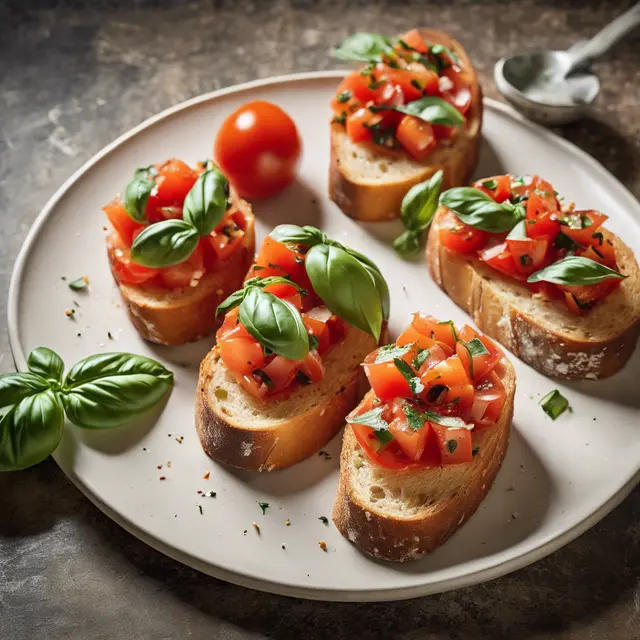 Foto de Tomato and Basil Bruschetta all'Italiano