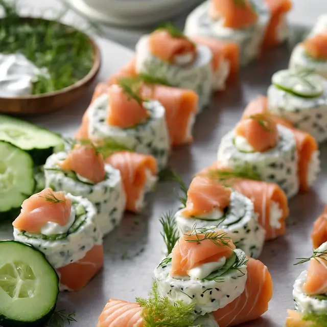 Foto de Smoked Salmon Rolls with Cream Cheese