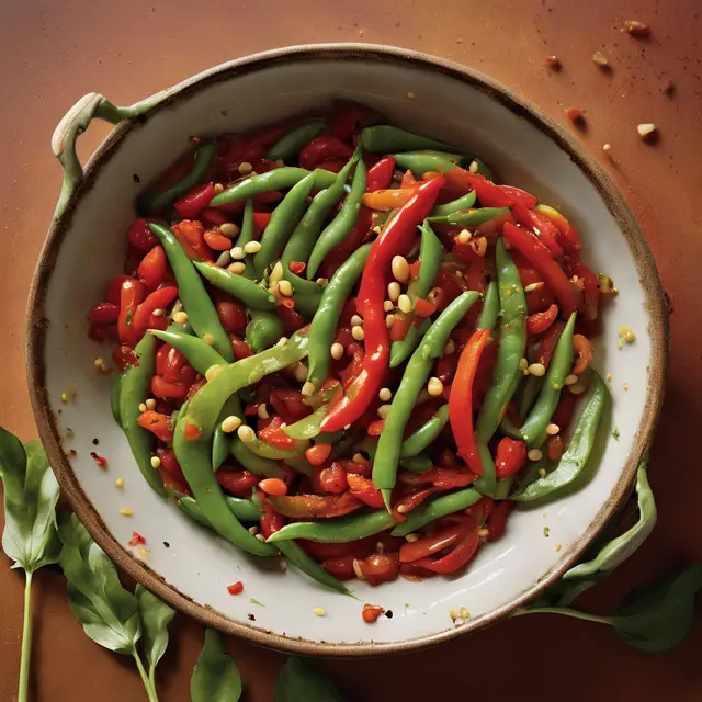 Foto de Beans and Tomatoes with Peppers and Garlic