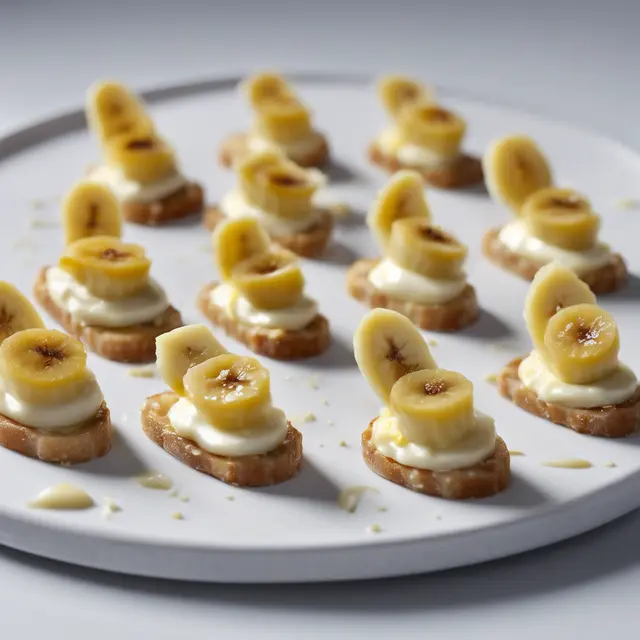 Foto de Banana-Da-Terra and Creamy Cheese Canapés