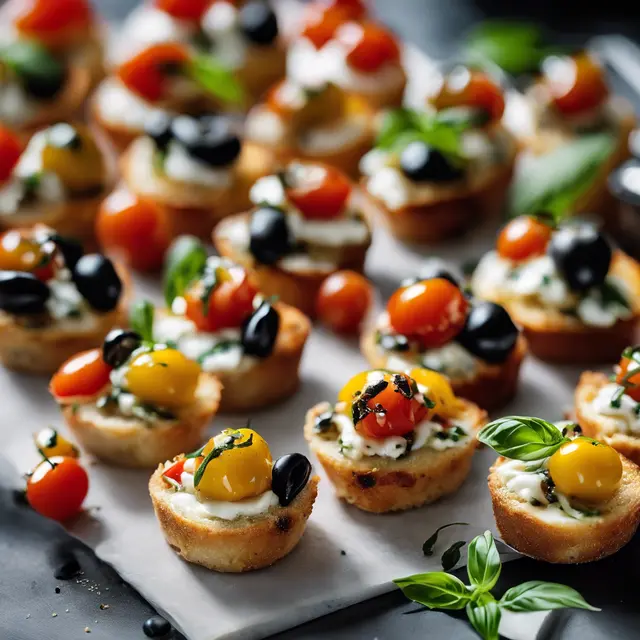 Foto de Caprese Bruschetta in Mini Muffins