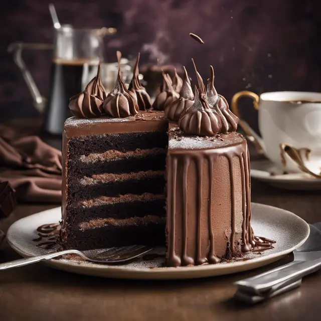 Foto de Café and Chocolate Cake