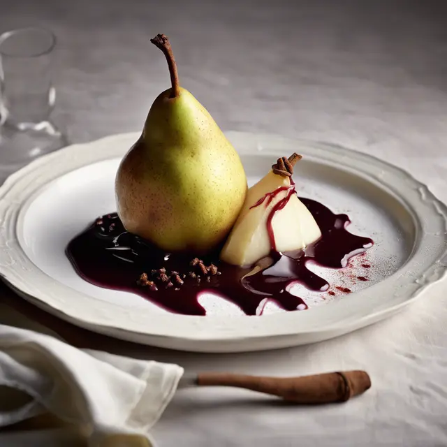 Foto de Wine and Cream Pear Dessert