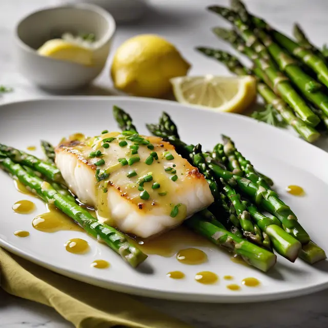 Foto de Lemon-Glazed Cod with Asparagus