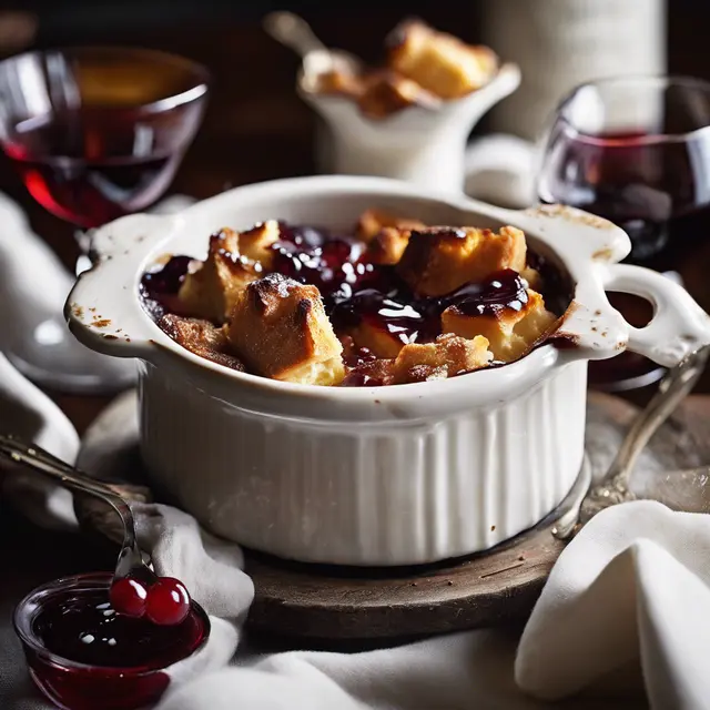 Foto de Port Wine-Soaked Bread Pudding