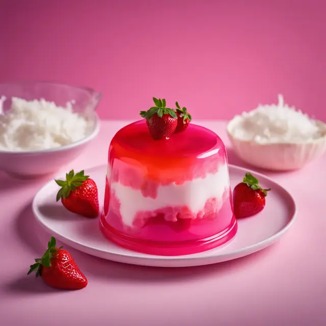 Foto de Strawberry Jell with Coconut Milk