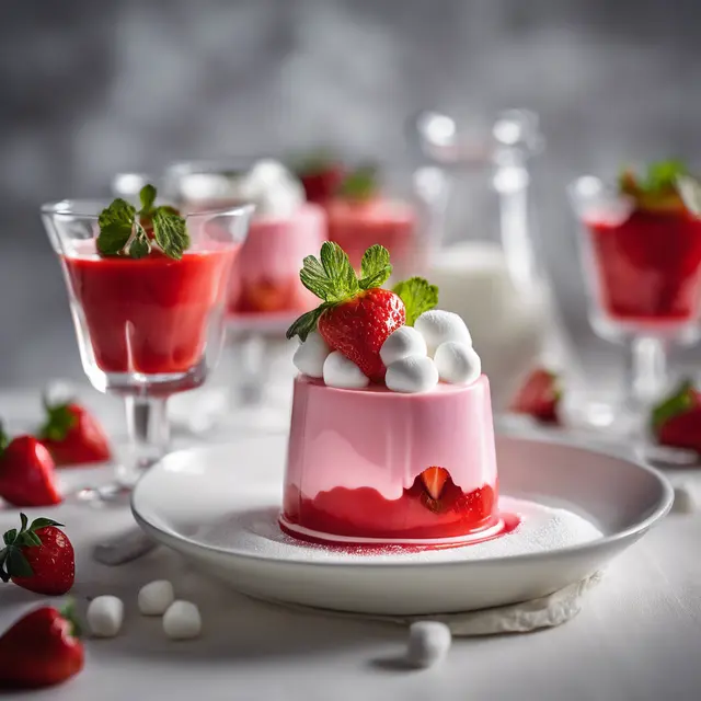 Foto de Sigh Cake and Gelatin Panna Cotta