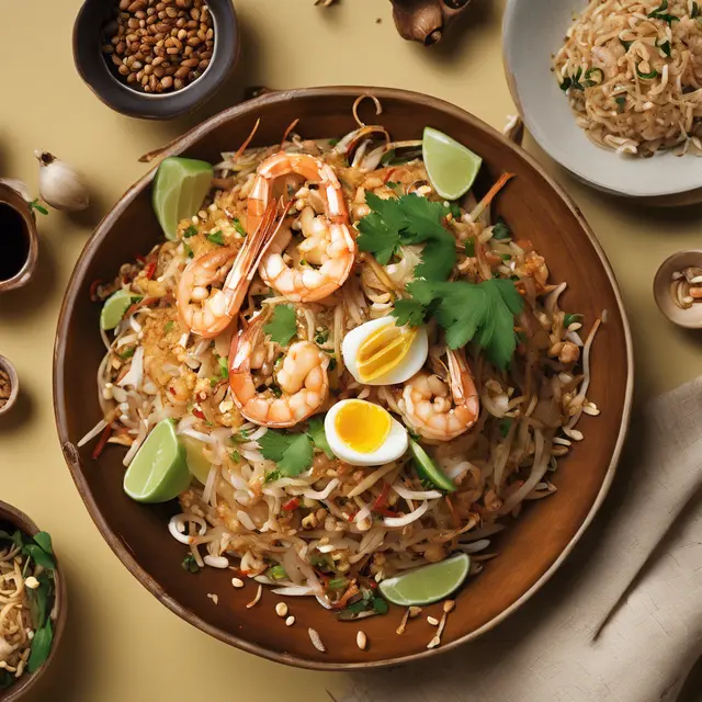 Foto de Pad Thai - Fried Rice Noodles with Shrimp