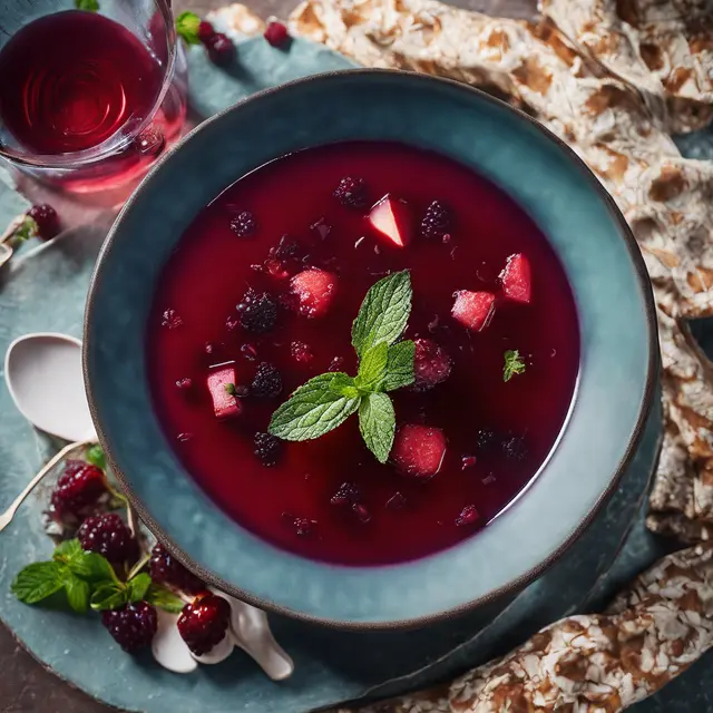 Foto de Red Fruit Wine Soup