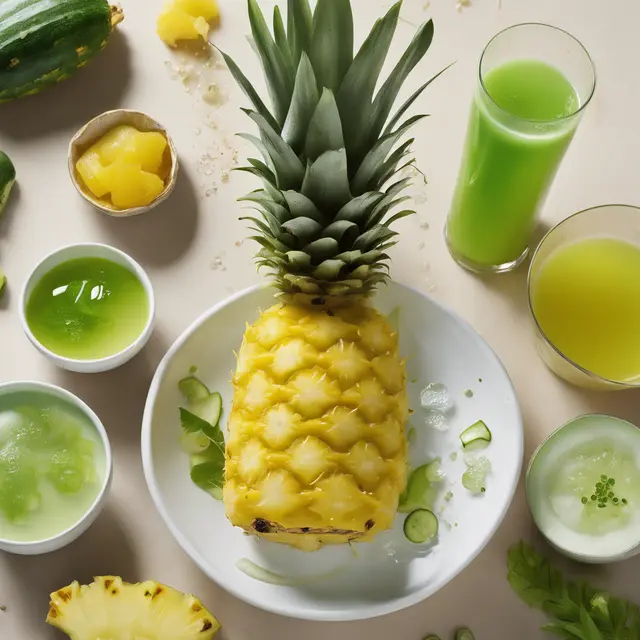 Foto de Pineapple, Cucumber, Dandelion, and Ginger Juice