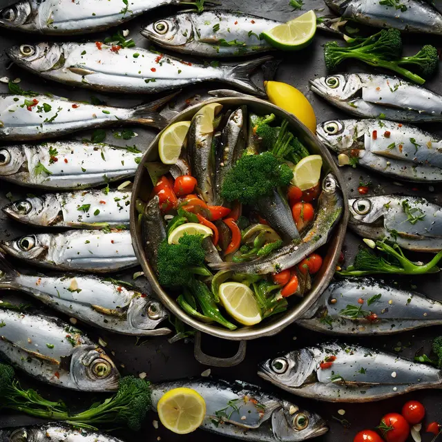 Foto de Sardine with Vegetables