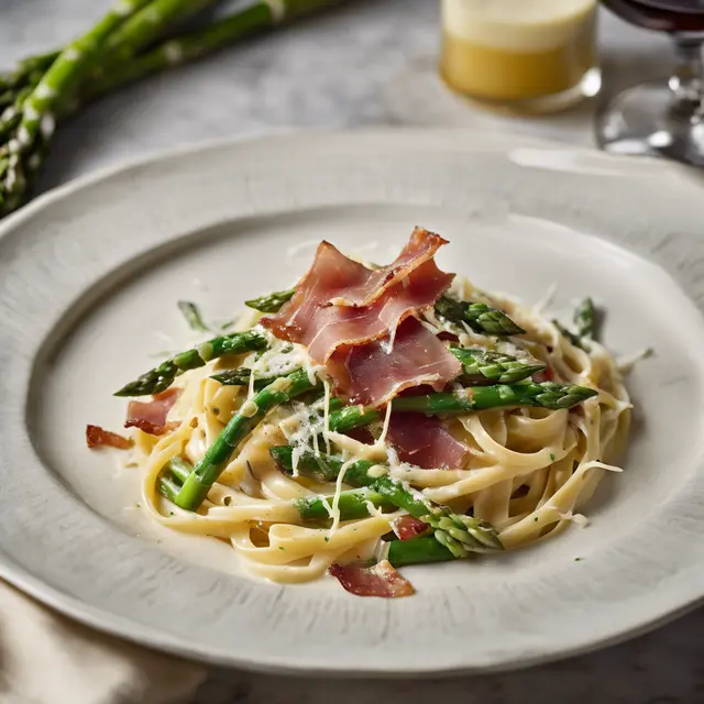 Foto de Linguine with Asparagus and Crispy Prosciutto