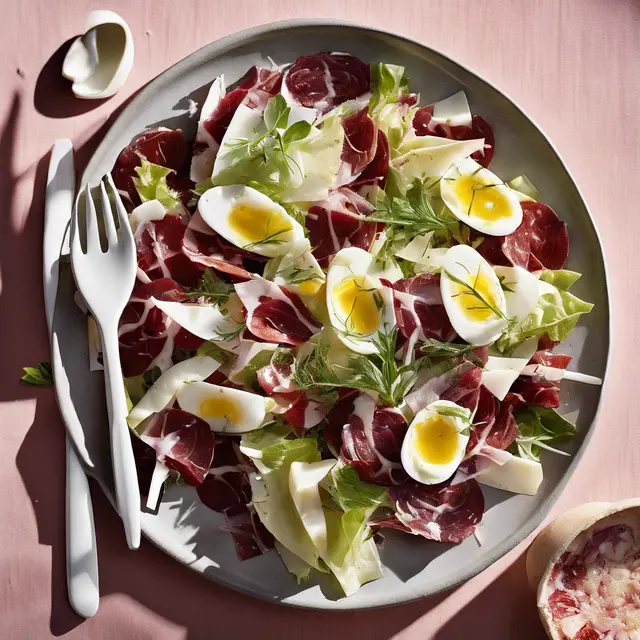 Foto de Sweet Herb Salad with Salami and Provolone