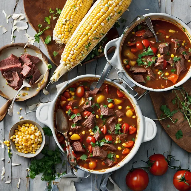 Foto de Corn and Shredded Beef Stew