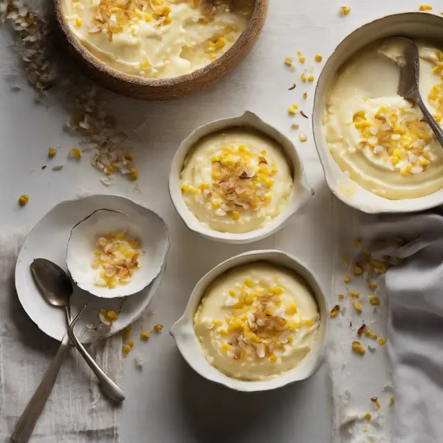 Foto de Creamy Cardamom Corn Pudding with Coconut Milk