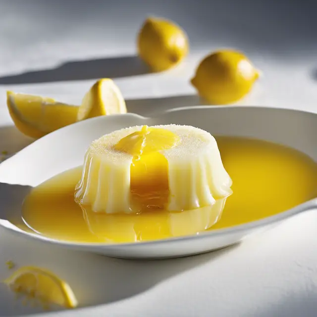 Foto de Lemon Pudding with Lemon Syrup Light