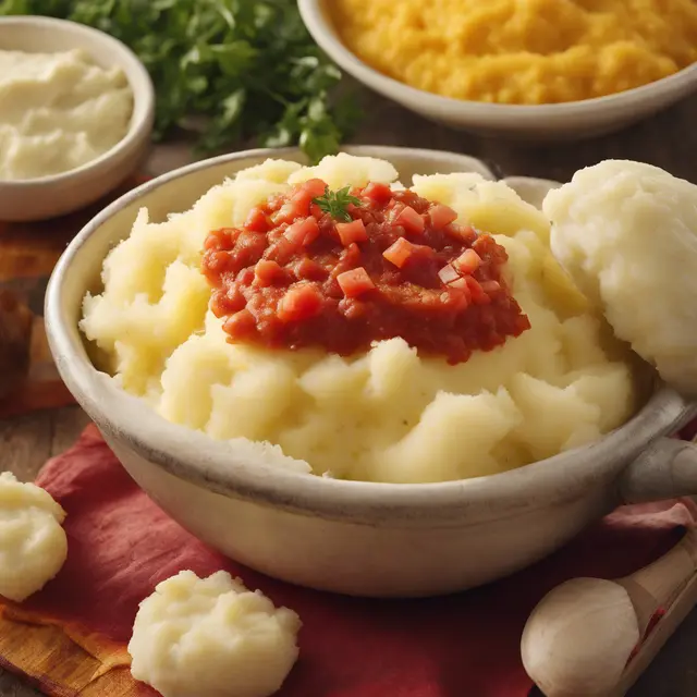 Foto de Mashed Potatoes with Butter and Salsa