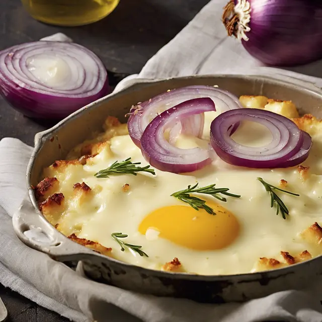 Foto de Red Onion and Provolone Frittada