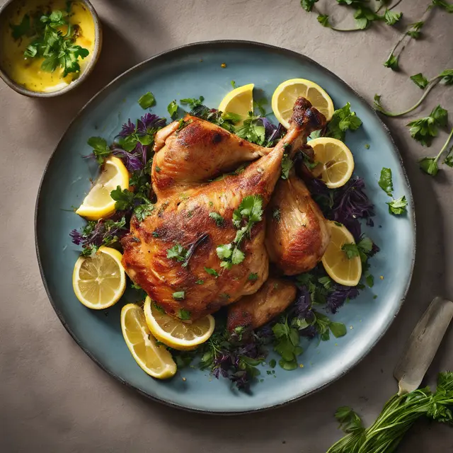 Foto de Thighs of Chicken Roasted with Lemon and Herbs