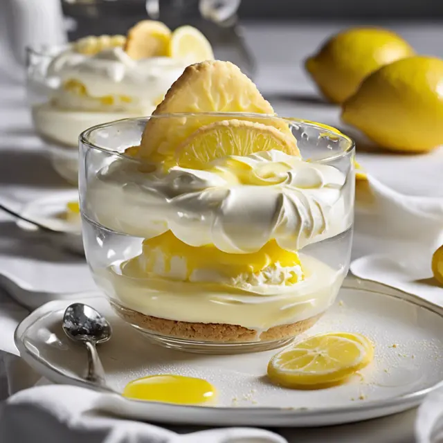 Foto de Lemon Cream with Biscuits