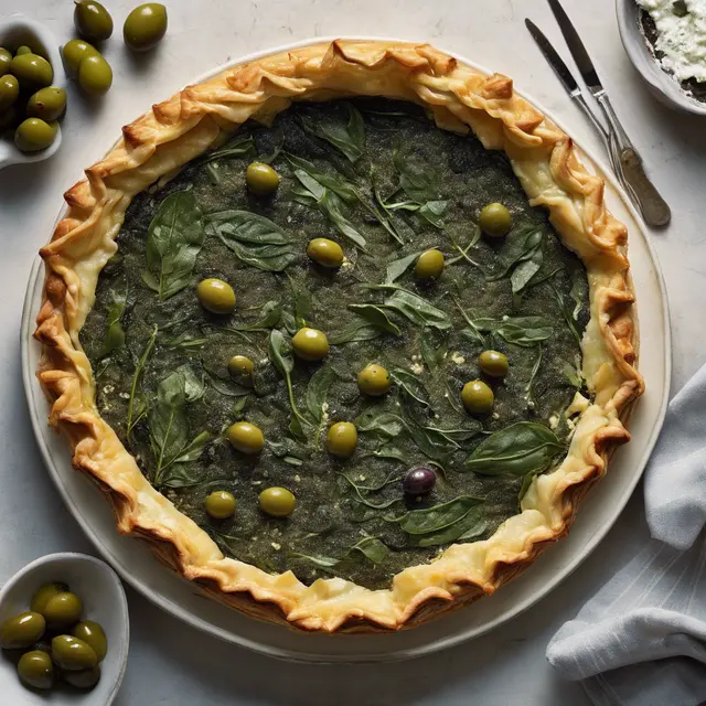 Foto de Spinach and Olive Tart