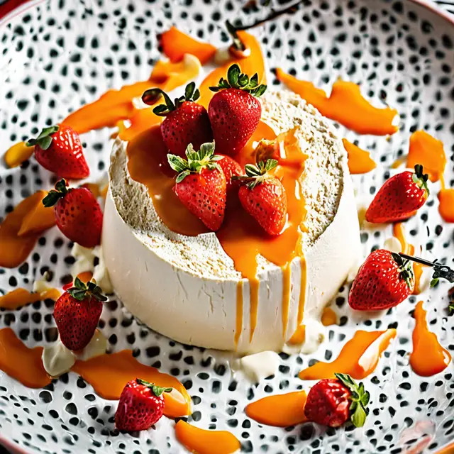 Foto de Ricotta Mousse with Papaya and Strawberry