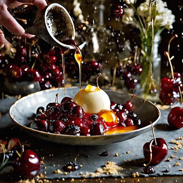 Foto de Flambéed Cherries