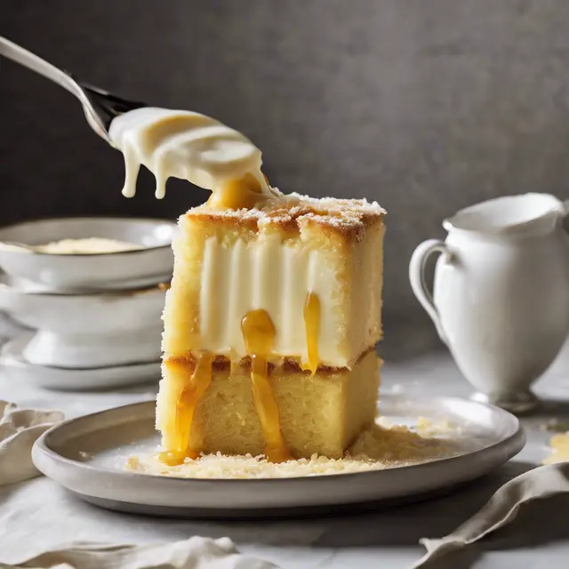 Foto de Condensed Milk Cake with Fubá