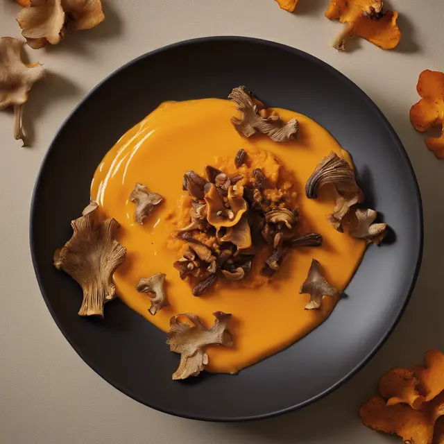 Foto de Sweet Potato Purée with Dried Chanterelle Mushrooms