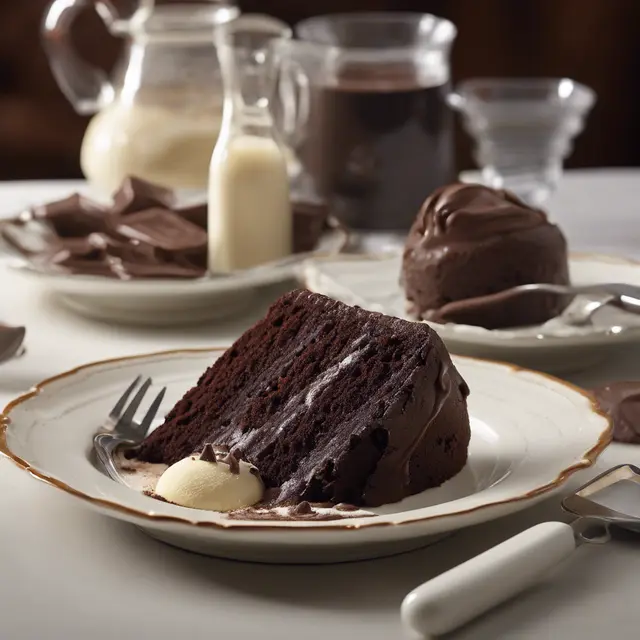 Foto de Chocolate Cake and Ice Cream