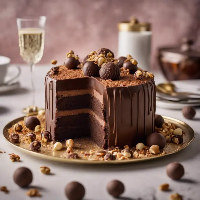 Foto de Chocolate and Nut Truffle Cake