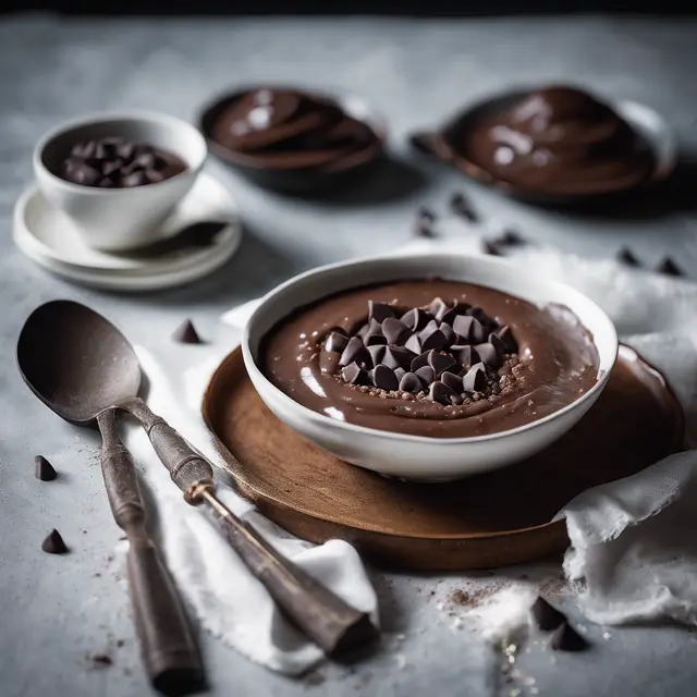 Foto de Chocolate Pudding with Canjica