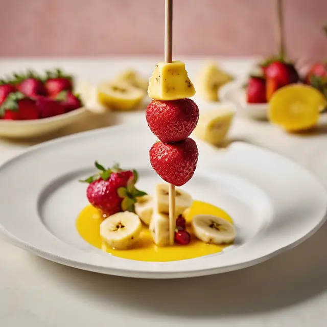 Foto de Strawberry and Banana Skewer