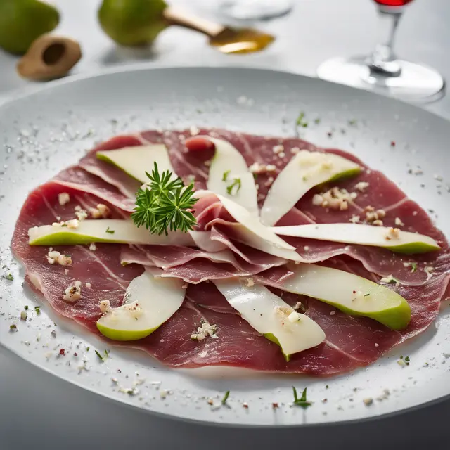 Foto de Carpaccio with Pear and Parmesan