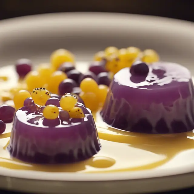 Foto de Grape Pudding with Passionfruit Syrup