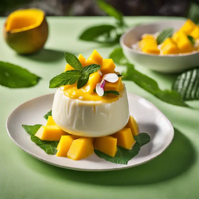 Foto de Coconut Pudding with Mango