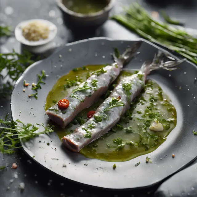 Foto de Anchovy in Herb Sauce