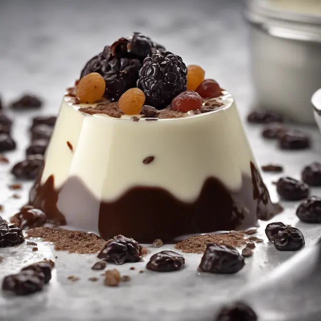 Foto de Panna Cotta with Raisins and Chocolate