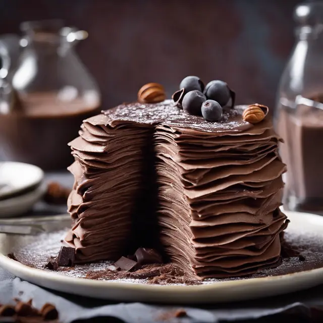 Foto de Chocolate Crepe Cake