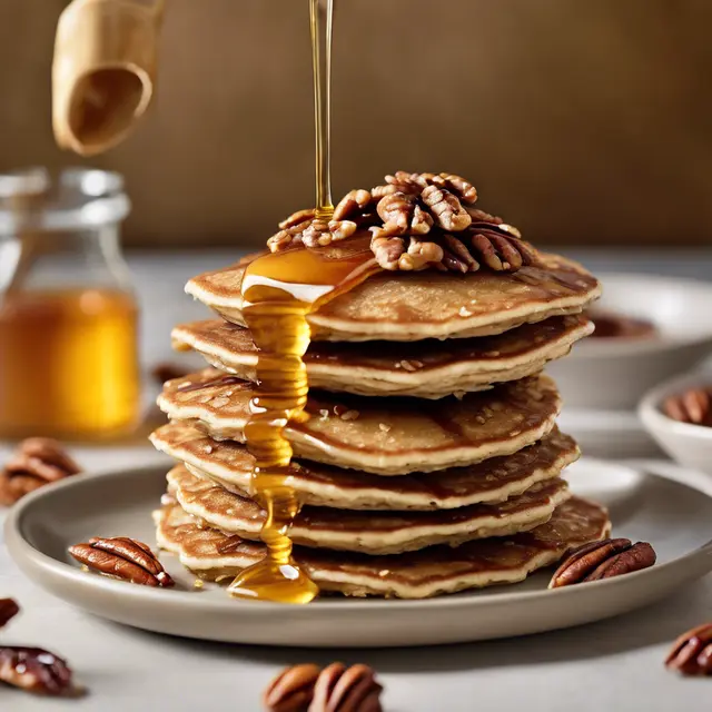 Foto de Oatmeal Pancake with Honey and Pecan Recipe