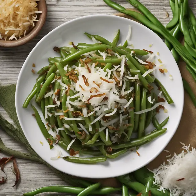 Foto de Green Beans with Onion and Shredded Coconut