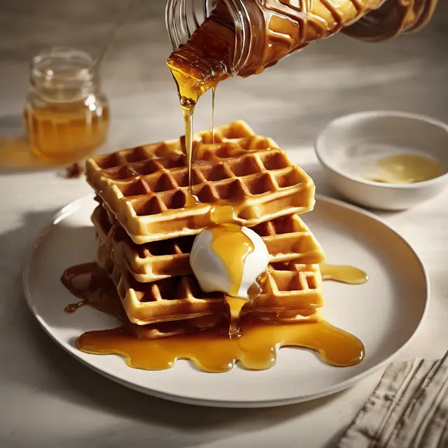 Foto de Waffle with Honey