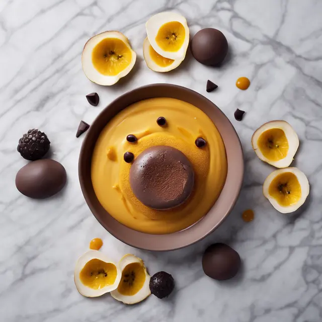 Foto de Chocolate Mousse and Passionfruit Mousse