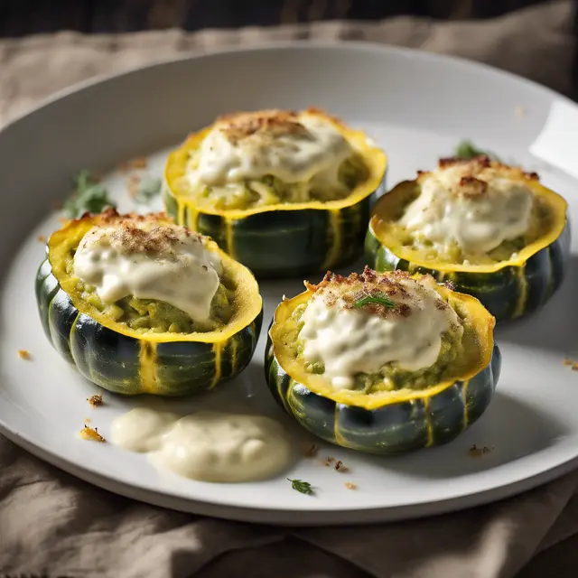 Foto de Stuffed Green Squash Gratin