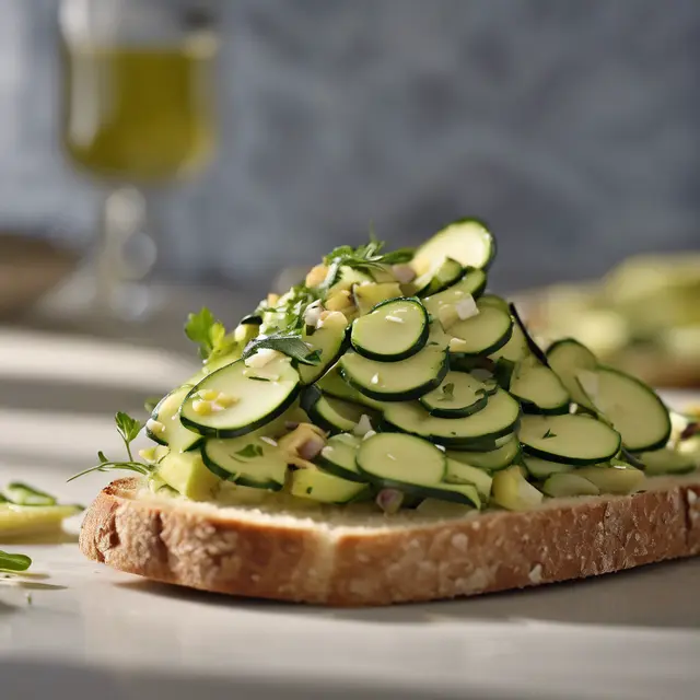 Foto de Zucchini Salad on Italian Bread