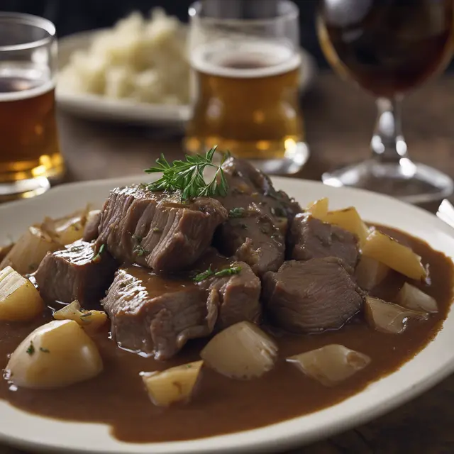 Foto de Beer-Braised Alcatra with Onions