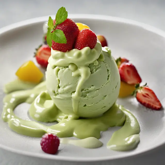 Foto de Avocado Ice Cream with Fruits