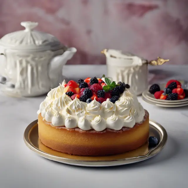 Foto de Mascarpone Cake with Whipped Cream