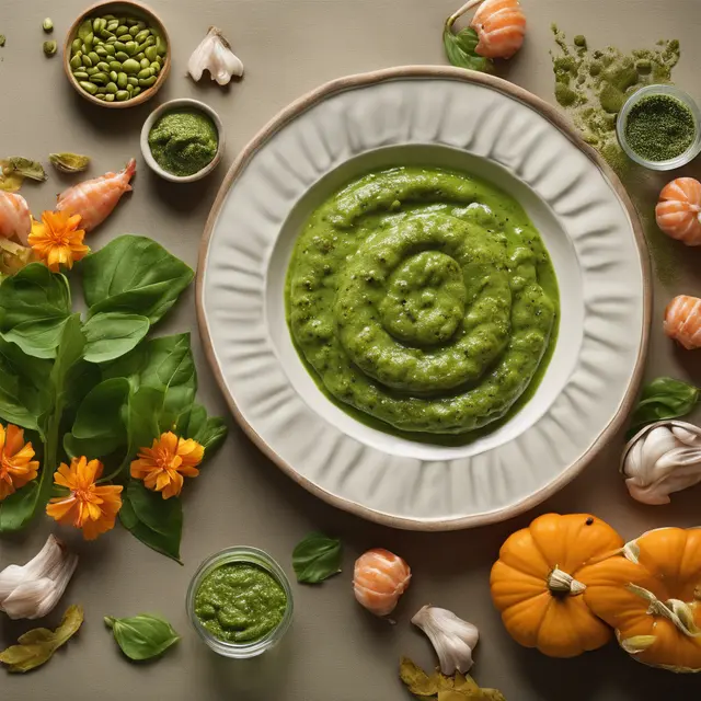 Foto de Green Pesto Sauce for Shrimp