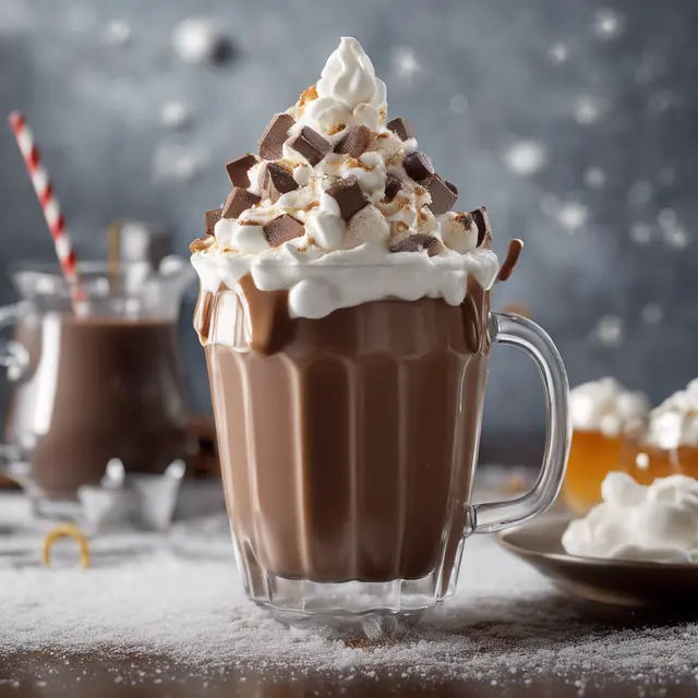 Foto de Chocolate Milk with Honey and Whipped Cream